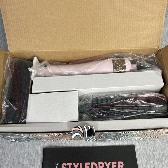 (OB) Calista StyleDryer Custom Blowout Pro Hair Drying Brush Pink 2 Atrachments - Picture 8 of 16